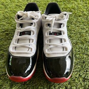 Jordan Kids Black, White, and Red Sneakers